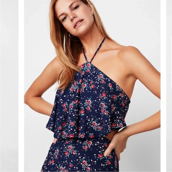 Express floral halter maxi dress - Picture 2 of 10